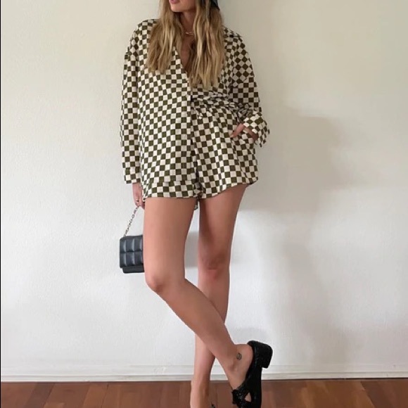 checker short set, worn once - Picture 4 of 7